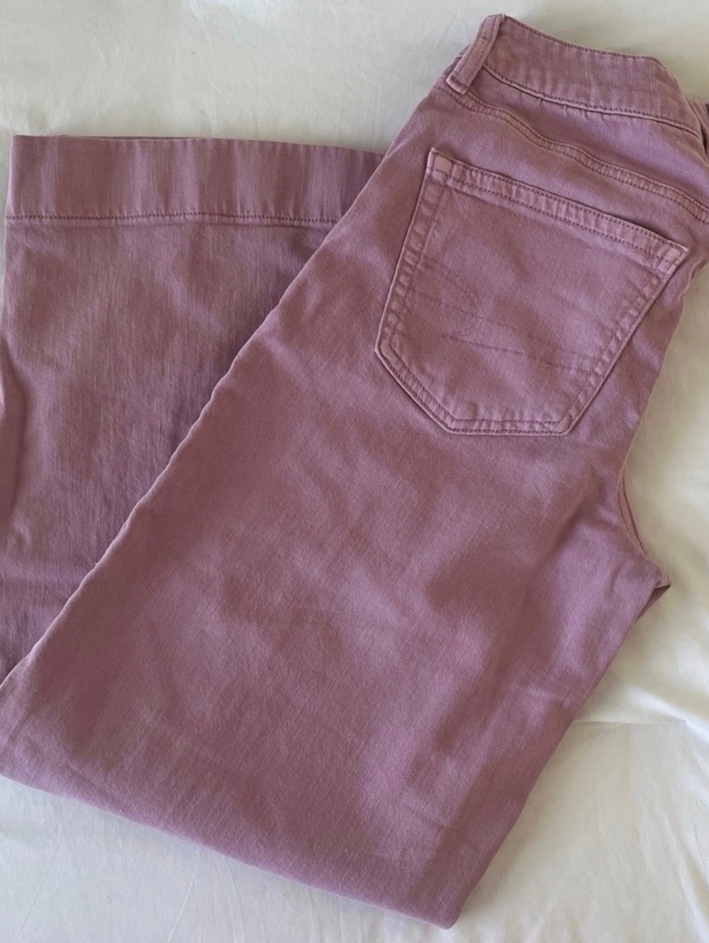 American Eagle Outfitters Mauve Wide-Leg Jeans - Picture 5 of 8